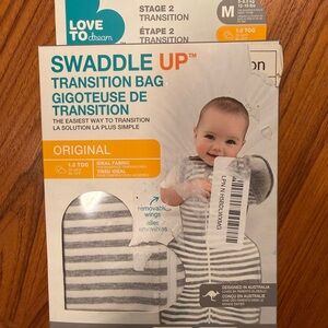 Love To Dream Swaddle Up Transition Bag - Gray Stripe